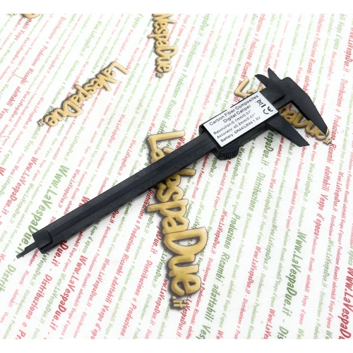 Calibrador digital de fibra de carbono de hasta 15 cm (6") para VESPA APE LAMBRETTA. Herramienta de medición de micrómetro para medición de profundidad interna y externa.