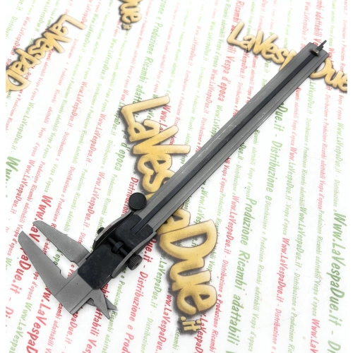 Calibrador vernier metálico de hasta 16 cm (6") para VESPA APE LAMBRETTA. Herramienta de medición de micrómetro para medición de profundidad externa e interna.