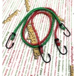 Lot de 2 cordons élastiques avec crochets métalliques 0,8 x 90 cm pour porte-bagages VESPA APE et LAMBRETTA, diverses applications pour la fixation de bagages et de colis