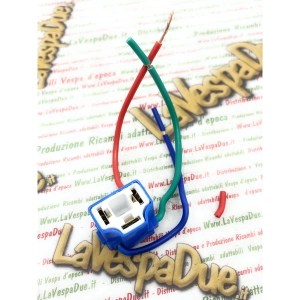Connecteur de douille H4 à 3 broches pour motos et voitures VESPA, LAMBRETTA, APE et adaptateur de conversion d'ampoule de phare à feux de croisement