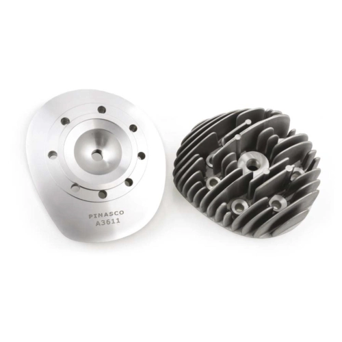 VRH PINASCO 25243611 Zylinderkopf für VESPA 225 cm³ Ø 69 mm Zentralzündkerze, Langhub, 8 Löcher, passend für VESPA 200 PX PE RALLY