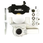 Sistema de frenado delantero con pinza radial PINASCO 26280010 color NEGRO PLATA para VESPA PX 125 150 200 PE COSA ETS 50 PK HP XL LML STAR