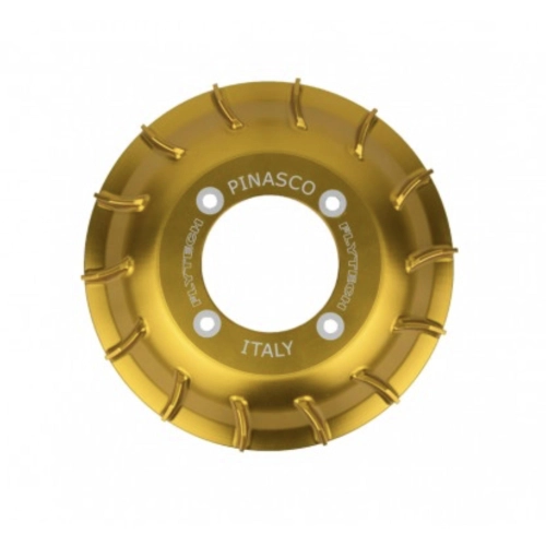 PINASCO 26061023 fan FLYTECH ignitions in gold aluminum GOLD in CNC VESPA 50 90 125 NLR SS SPECIAL PRIMAVERA ET3 PK XL S APE HP