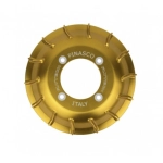 PINASCO 26061023 Lüfter, FLYTECH Zündung in Gold-Aluminium, CNC-gefräst, passend für VESPA 50, 90, 125, NLR, SS, SPECIAL, PRIMAVERA, ET3 PK XL S, APE HP
