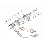 Abrazadera de manguera, caja de filtro, manguito, sistema de aire secundario SAS para VESPA 125 150 200 PX MY desde 1998 en adelante, RO 827444, convertidor catalítico