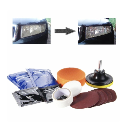 Kit de renovación de faros: pule y restaura los faros delanteros y traseros opacos, dejándolos como nuevos, para todos los vehículos VESPA, APE, LAMBRETTA, FIAT y LANCIA.