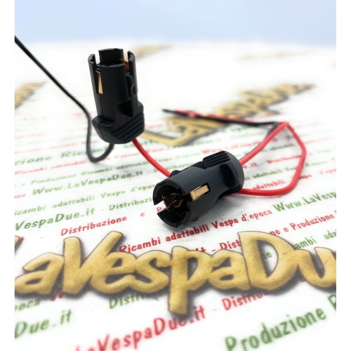 Set di 2 portalampada spia per lampadine T10 contachilometri per VESPA PK PX COSA T5 strumentazione auto moto camion scooter camper