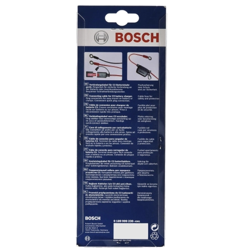 Additional cable for BOSCH C3 6/12V battery charger for VESPA cars, motorcycles, boats, campers, battery chargers