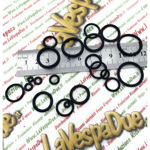 Kit Set of 20 o-rings assorted sizes for various applications o-ring VESPA APE LAMBRETTA rubber gaskets