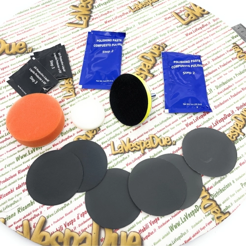 Kit de renovación de faros: pule y restaura los faros delanteros y traseros opacos, dejándolos como nuevos, para todos los vehículos VESPA, APE, LAMBRETTA, FIAT y LANCIA.