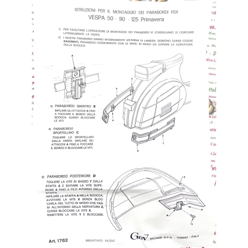 Ensemble de baguettes de protection adhésives en caoutchouc noir pour pare-chocs, garde-boue et capots de VESPA 50 90 125 SPECIAL PRIMAVERA ET3, moulures de carrosserie