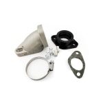 Colector de carburador GORI de 30 mm para INNOCENTI LAMBRETTA en hierro fundido con manguito de goma antivibración 31530100
