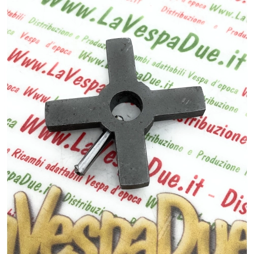 Cruz de la caja de cambios para APE 125 A1T a A11T de 1948 a 1950 hasta el motor V18M con cruz de 5 mm de espesor para fijar con pasador