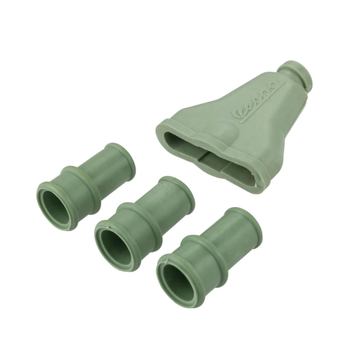 Kit de tapones en verde RAL6021, guías de cables, fundas protectoras VESPA 125 150 V30T V33T VM VN VL GS, faro bajo, gomas del manillar, túnel central