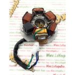Stator with 5 wires and 2 fastons for LML 125 150 STAR DLX STELLA adaptable VESPA 80 125 150 200 PX PE LUSSI 98 MY 96 W 5 coils ro C-4707475