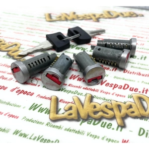 Schlosssatz mit 5 Zylindern für VESPA PX 80 125 150 200 PK 50 125 S XL XL2 AUTOMATICA COSA T5 LML Topcase-Lenkradschloss Zündschloss Satteltür ro 196486 1792925