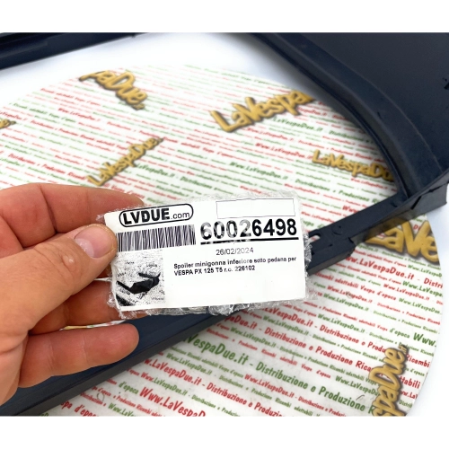 Spoiler inferior bajo el reposapiés para VESPA PX 125 T5 ro 226102 adaptable a todos los PX PE 80 90 125 150 200