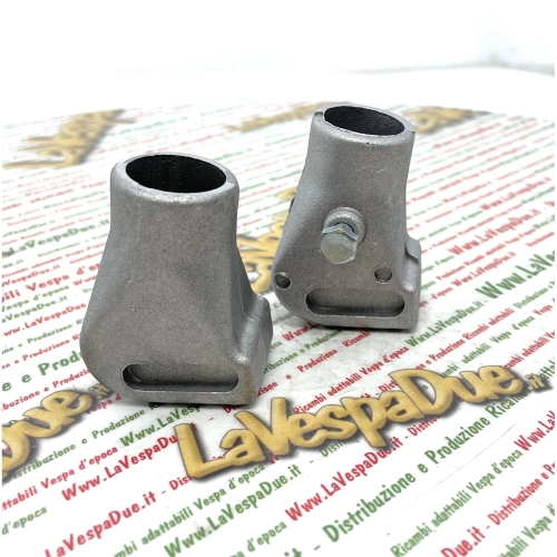Semelles en aluminium sablé de 22 mm pour Vespa 50, 125, 150, 200, NLR, Special, PX, PE, T5, PK, COSA