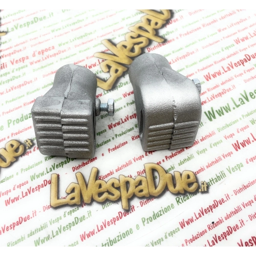 Semelles en aluminium sablé de 22 mm pour Vespa 50, 125, 150, 200, NLR, Special, PX, PE, T5, PK, COSA
