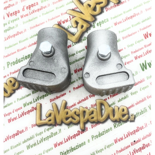 Semelles en aluminium sablé de 22 mm pour Vespa 50, 125, 150, 200, NLR, Special, PX, PE, T5, PK, COSA