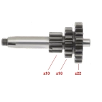Triple pignon Z 10 16 22 pour VESPA 50 90 SPECIAL NLR ELESTART 3 vitesses ro 1120225