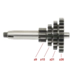 Boîte de vitesses quadruple Z 9 15 21 26 pour APE 50 P50 TM P FL3 EUROPA FL FL2 MIX RTS EU4 et ro 1250834