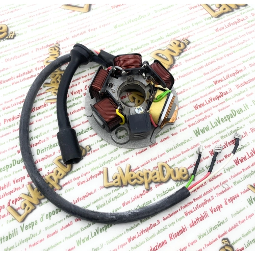 Originaler Spulenträger für VESPA PK 50 VMX5T Elektrostarter von 1982 bis 1984 APE 50 FL FL2 FL3 EUROPA RST MIX ro 199500 497651