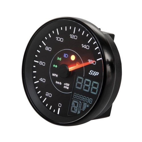 SIP 50000221 TACHO KARACHO Tachometer Drehzahlmesser für VESPA 80 125 150 200 PX E arcobaleno LUSSO 98 MY auch passend für GTV GT60 160 km/h 16000 U/min