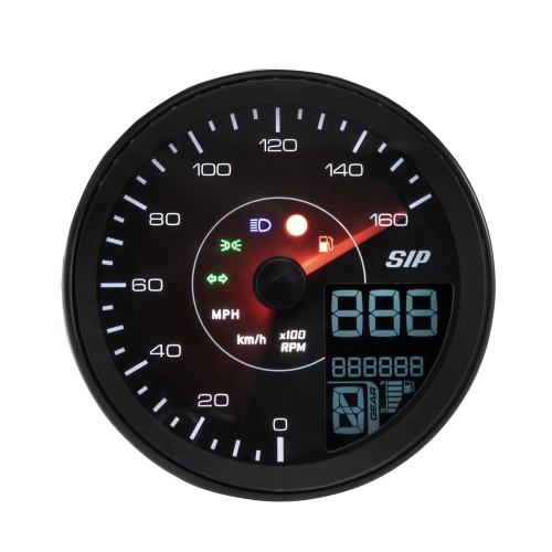 SIP 50000221 TACHO KARACHO Tachometer Drehzahlmesser für VESPA 80 125 150 200 PX E arcobaleno LUSSO 98 MY auch passend für GTV GT60 160 km/h 16000 U/min