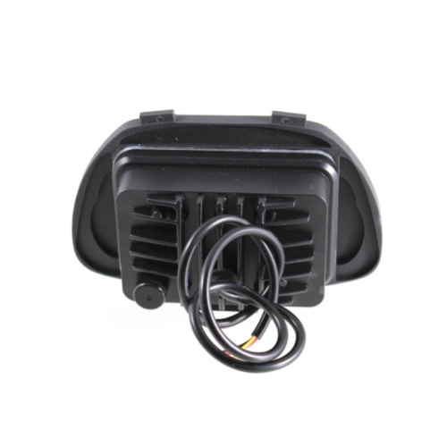 IRON LED 6500 K EVOK front headlight assembly for VESPA GL SPRINT 180 SS ANGEL EYES with 6 V to 12 V dc and 12 V ac to 12 V dc conversion circuit and anti-flicker