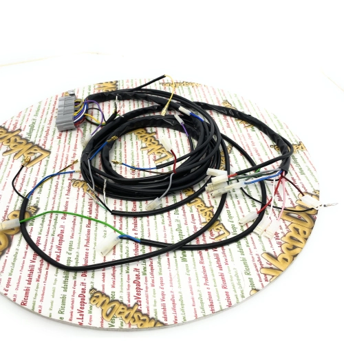 Sistema eléctrico para VESPA PX 125 T5 ELESTART para el mercado alemán con volante de inercia de 5 cables, fabricado artesanalmente en Italia.