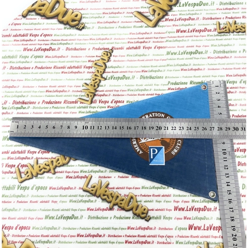 Bandera de doble cara con el logotipo de la FEDERACIÓN AMERICANA DE CLUBES VESPA para VESPA Original PIAGGIO en tela con el logotipo del Club VESPA AMERICA ro 610015M001