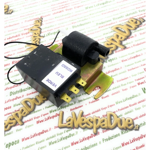 Unidad de control electrónico para fijación del chasis de la VESPA RALLY 200. Encendido ro 124697.