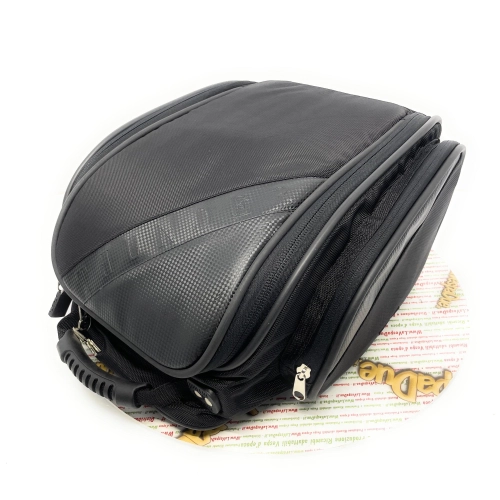Maleta trasera Thunder Case para VESPA LAMBRETTA MOTO GUZZI MOTOM HONDA HARLEY DAVIDSON, completa con sistema de liberación rápida y llaves universales.