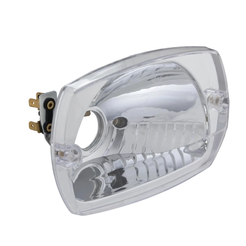 Grupo óptico de faro para VESPA 50 SPECIAL ELESTART tipo halógeno con lente de plástico liso ro 126648 166694 1266695 123518 191192