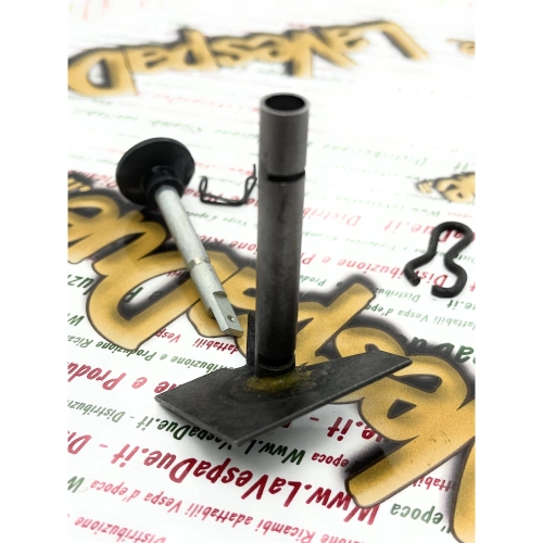 Komplettes Set zur Anschweißung der Anlasserstangenhalterung mit Federn und Spurstange an die Karosserie VESPA 80 125 150 200 PX T5 VNB VNA VNC VNL VNX VSC VSD VSX RALLY Italienisches Produkt