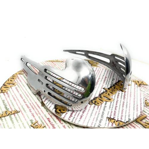 ARDOR decorative aluminum hood trims ULMA France Leprotto for VESPA 150 GS and ACMA Paris pair for both hoods