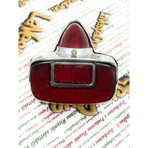 Piloto trasero cromado de aluminio pulido con bombillas incluidas para VESPA 125 150 160 GS GL VNA VNB VBB ro 089442 089195 181728