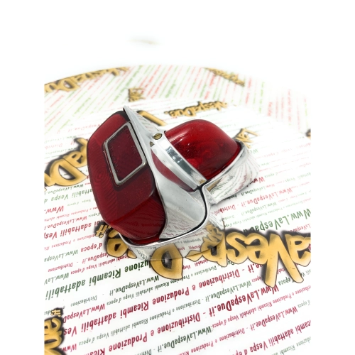 Piloto trasero cromado de aluminio pulido con bombillas incluidas para VESPA 125 150 160 GS GL VNA VNB VBB ro 089442 089195 181728