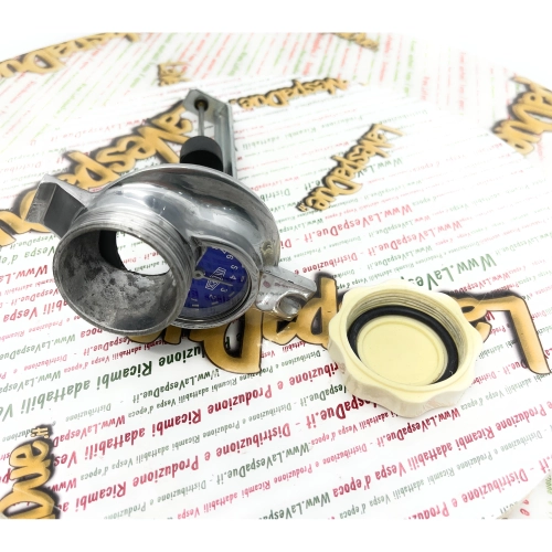 INDEX fuel tank cap with float indicator for mixture level VESPA 125 150 160 180 200 V1 V15 V30 V33 VM VN VB1 GS RALLY SPRINT TS VNB VBB VBA GT GTR GL GS ACMA N HOFFMANN reserve accessory
