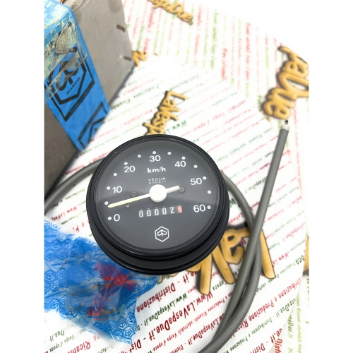Velocímetro negro original PIAGGIO para VESPA 50 125 PK S SS, parte inferior de serie completa con junta de transmisión y engranajes ro 179151 178864 196894 196895 196905 197019 196960