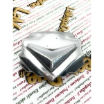 Polished aluminum accessory for nose or central decorative horn cover for VESPA 125 150 160 180 200 shield