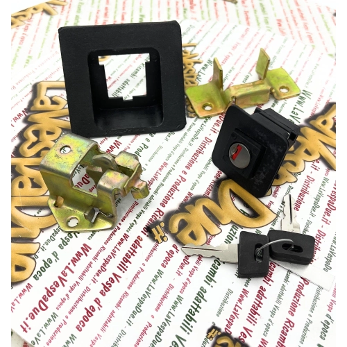 Seat lock restoration kit VESPA PX 125 T5 adaptable PK S SS XL ETS AUTOMATICA 50 125 jumper box container spring cylinder body ro 227412 215443 215445 215446 215444 1792925 226890 2154475