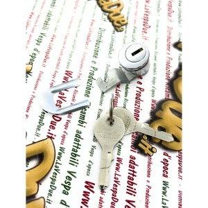 Schloss 22 mm Rundloch 20 mm Rund komplette Topcase-Tür VESPA 98 125 150 160 von 1950 bis 1960