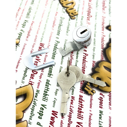 Schloss 22 mm Rundloch 20 mm Rund komplette Topcase-Tür VESPA 98 125 150 160 von 1950 bis 1960