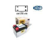 BATTERIA LITIO MAGNETI MARELLI MMLT2 con BMS e sensore protezione tempo 150 x 65 x 93