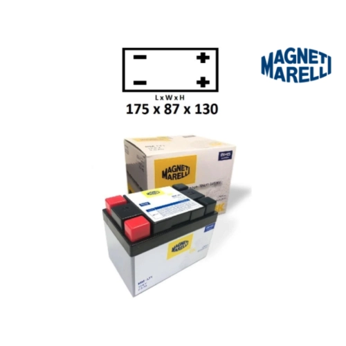 Batterie au lithium MAGNETI MARELLI MMLT4 avec BMS et capteur de protection horaire 175 x 87 x 130