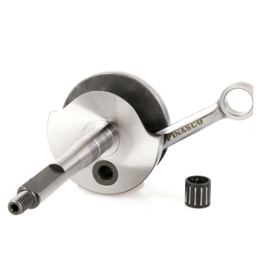 Vilebrequin de compétition PINASCO 25080910, course de 43 mm, 12 manetons, pour PIAGGIO BOXER BRAVO CIAO SI, pour carters d'origine, complet avec roulements.