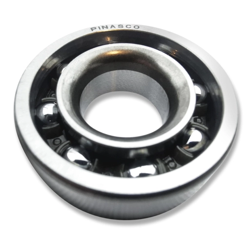 Vilebrequin de compétition PINASCO 25080910, course de 43 mm, 12 manetons, pour PIAGGIO BOXER BRAVO CIAO SI, pour carters d'origine, complet avec roulements.