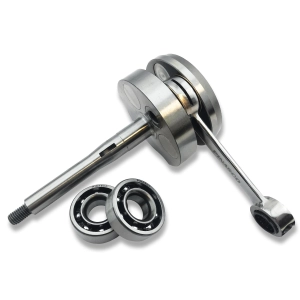 Vilebrequin de compétition PINASCO 25080910, course de 43 mm, 12 manetons, pour PIAGGIO BOXER BRAVO CIAO SI, pour carters d'origine, complet avec roulements.